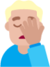 man facepalming medium light emoji