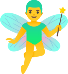 man fairy emoji