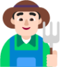 man farmer light emoji