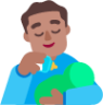 man feeding baby medium emoji