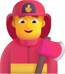 man firefighter default emoji