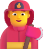man firefighter default emoji