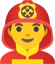 man firefighter emoji