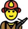 man firefighter emoji