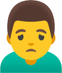 man frowning emoji