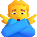 man gesturing no default emoji