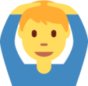 man gesturing OK emoji