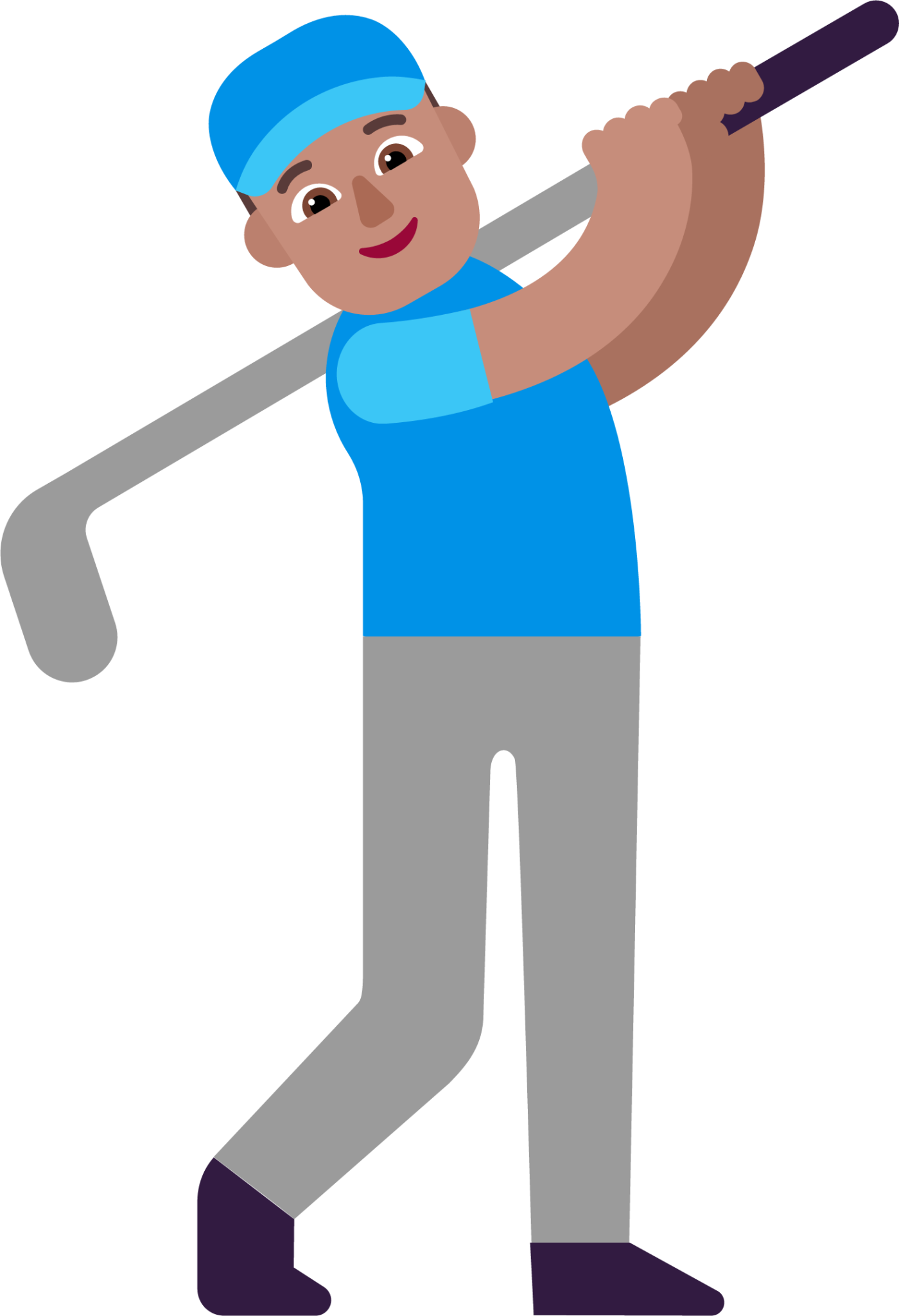 man golfing medium emoji