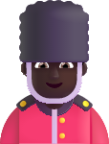 man guard dark emoji