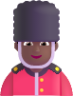 man guard medium dark emoji