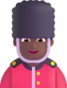 man guard medium dark emoji