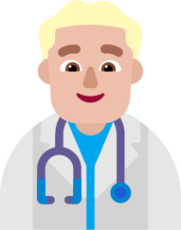 man health worker medium light emoji