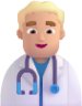 man health worker medium light emoji