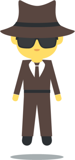 man in business suit levitating emoji