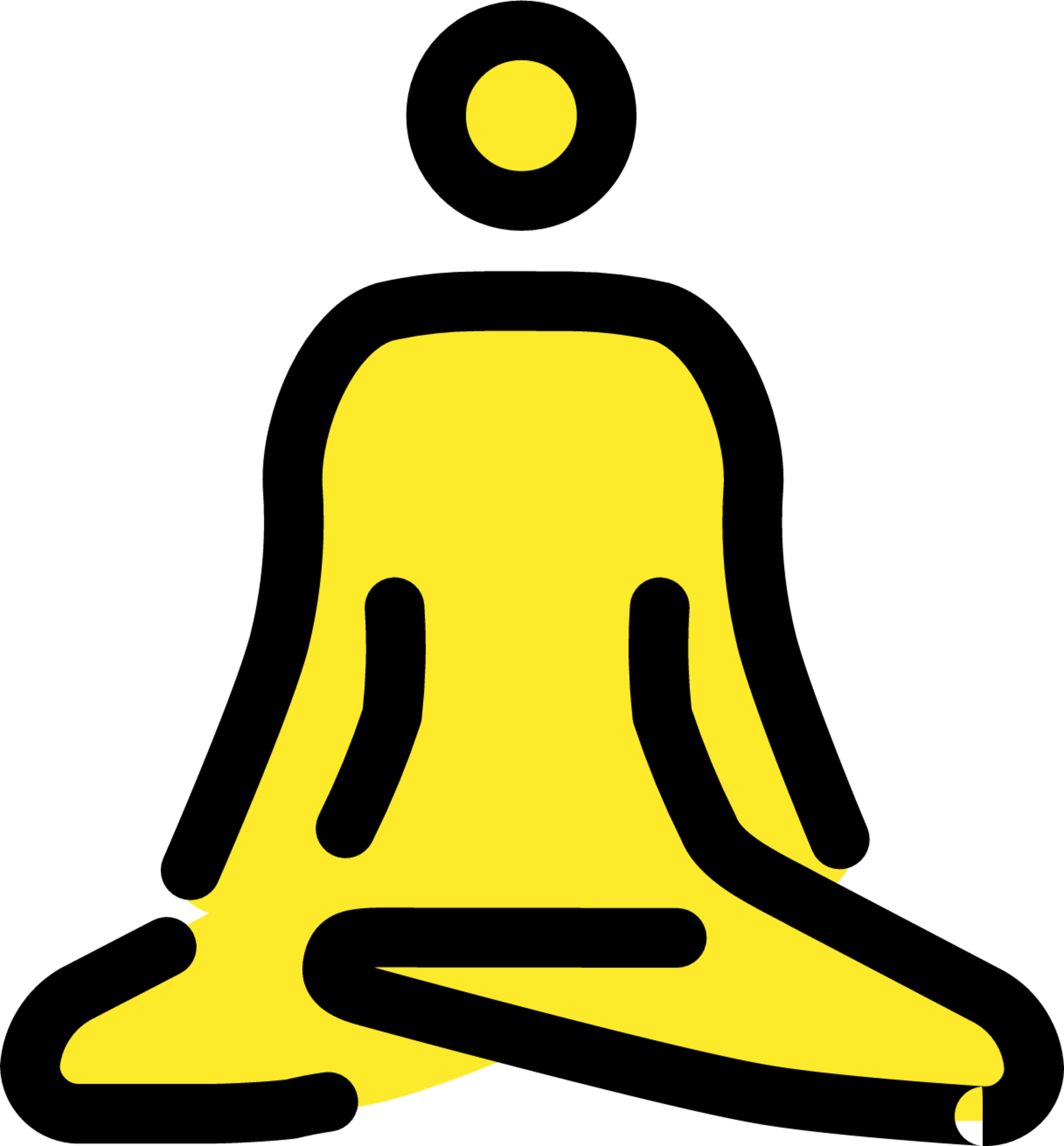 man in lotus position emoji