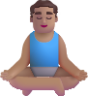 man in lotus position medium emoji