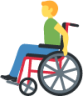man in manual wheelchair emoji
