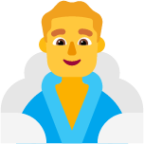 man in steamy room default emoji