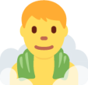 man in steamy room emoji