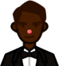 man in tuxedo (black) emoji