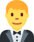 man in tuxedo emoji