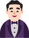 man in tuxedo light emoji