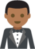 man in tuxedo tone 4 emoji