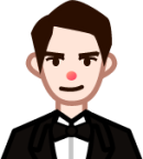 man in tuxedo (white) emoji