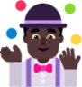 man juggling dark emoji