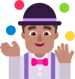 man juggling medium emoji