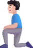 man kneeling light emoji