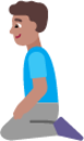 man kneeling medium emoji