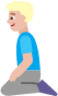 man kneeling medium light emoji