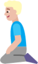 man kneeling medium light emoji