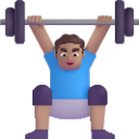 man lifting weights medium emoji