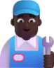 man mechanic dark emoji
