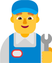 man mechanic default emoji