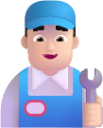 man mechanic light emoji