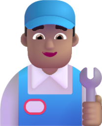 man mechanic medium emoji