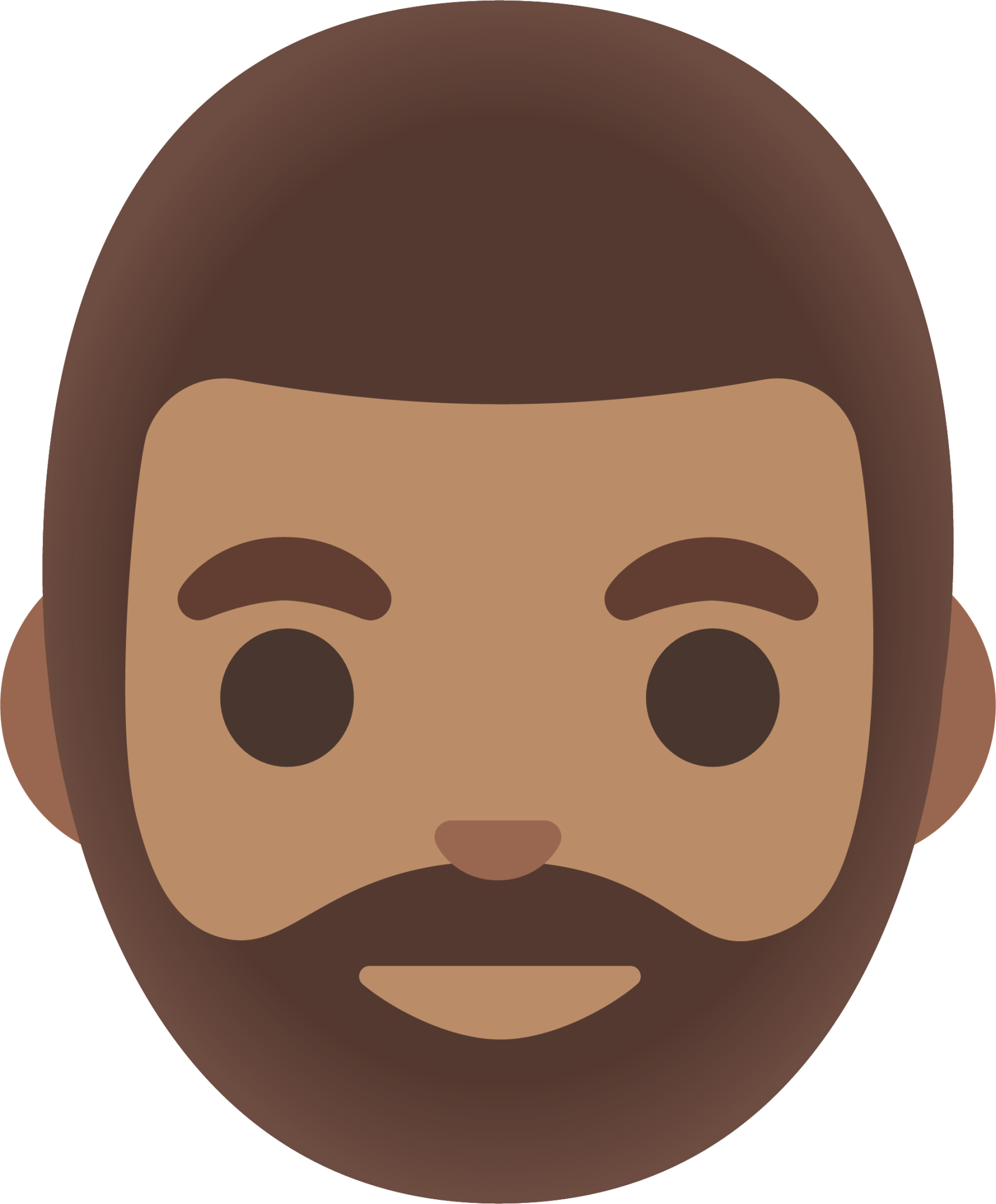 man: medium skin tone, beard emoji