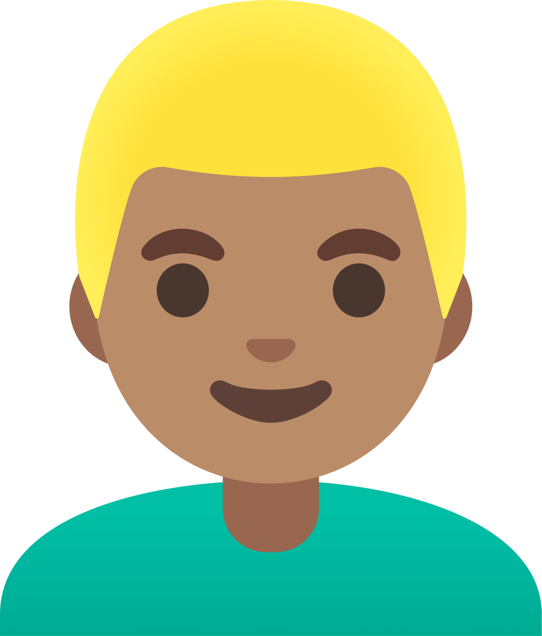 man: medium skin tone, blond hair emoji