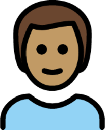man: medium skin tone emoji
