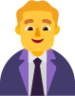 man office worker default emoji