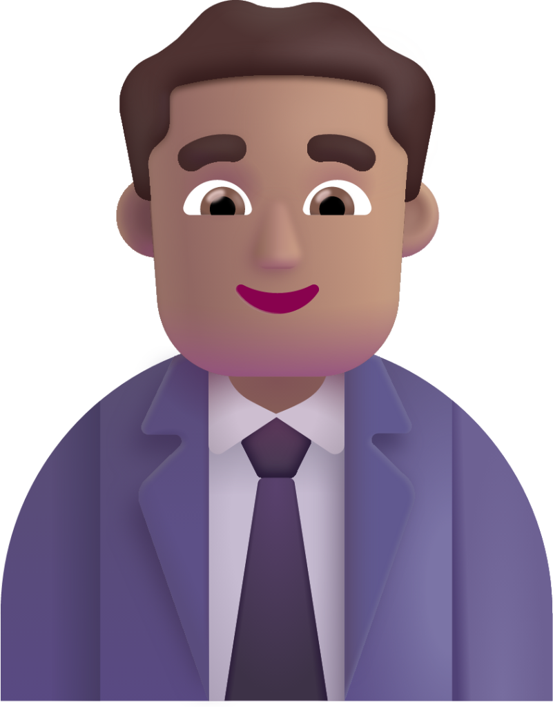 man office worker medium emoji