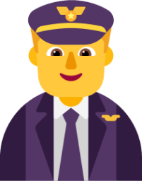 man pilot default emoji