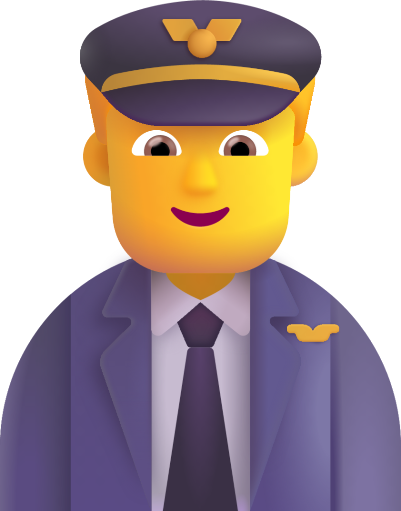 man pilot default emoji