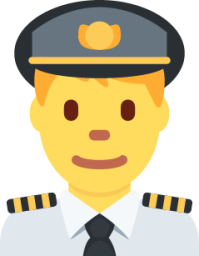 man pilot emoji