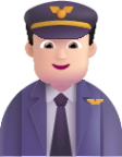 man pilot light emoji