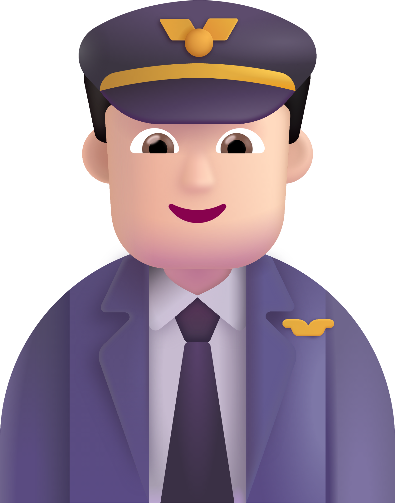 man pilot light emoji