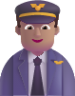 man pilot medium emoji